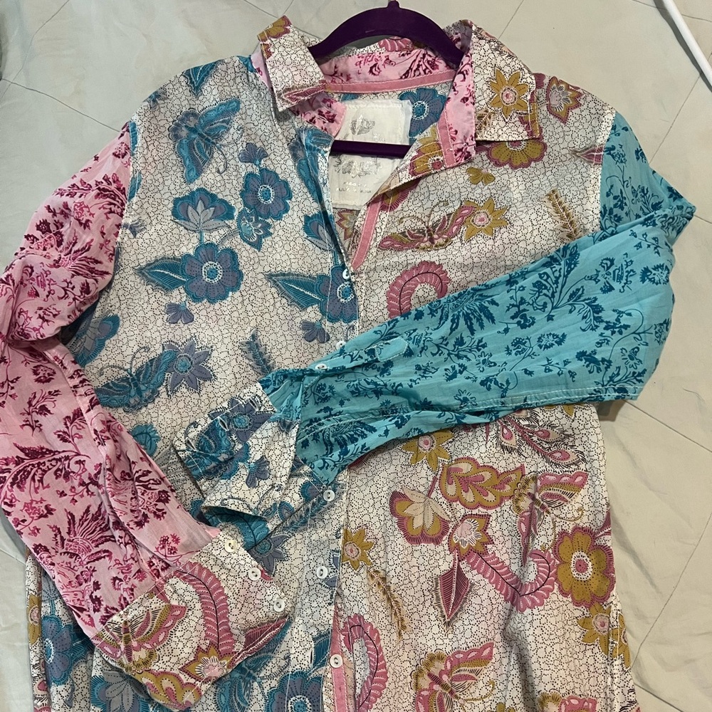 Sundance Multicolor Floral Button Down Shirt